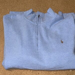 Polo by Ralph Lauren Light Blue Zip-Up Sweater